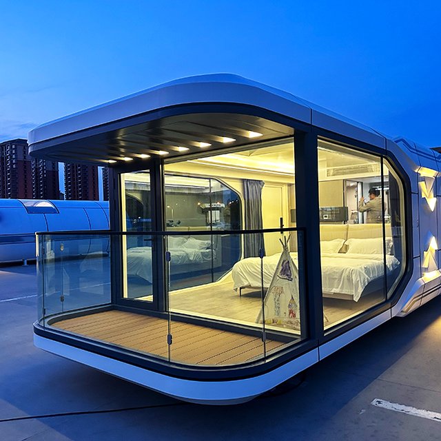 A5Futuristic Living in a Space Capsule Hotel - Your Private Capsule, Ultimate Privacy & Comfort